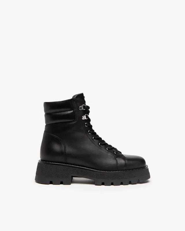 Nero Giardini Combat Boots Rangers Cuir Femme Hiver