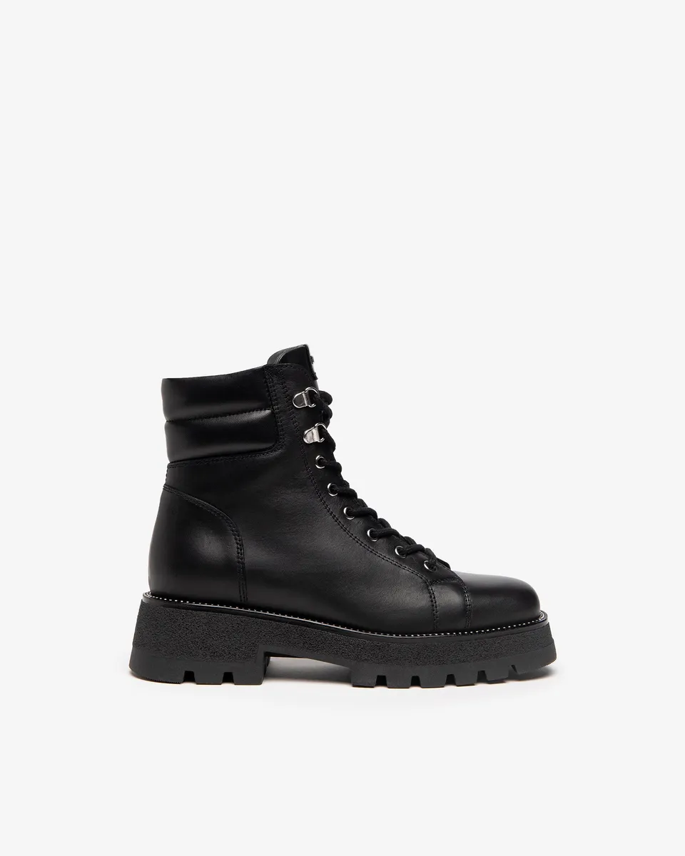 Nero Giardini Combat Boots Rangers Cuir Femme Hiver