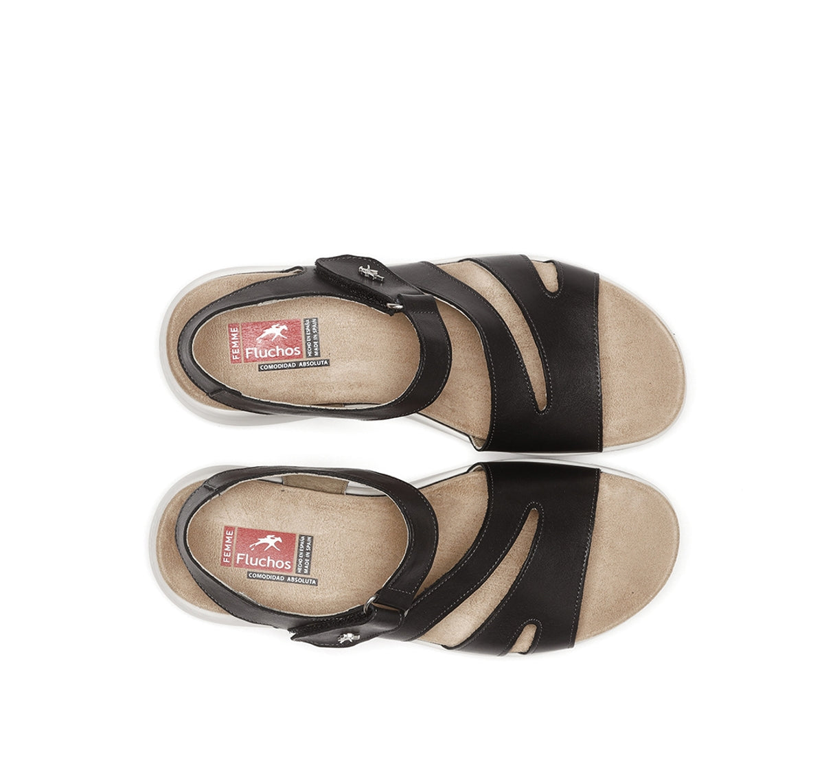 Fluchos Yagon F1478 sandale noire femme confort