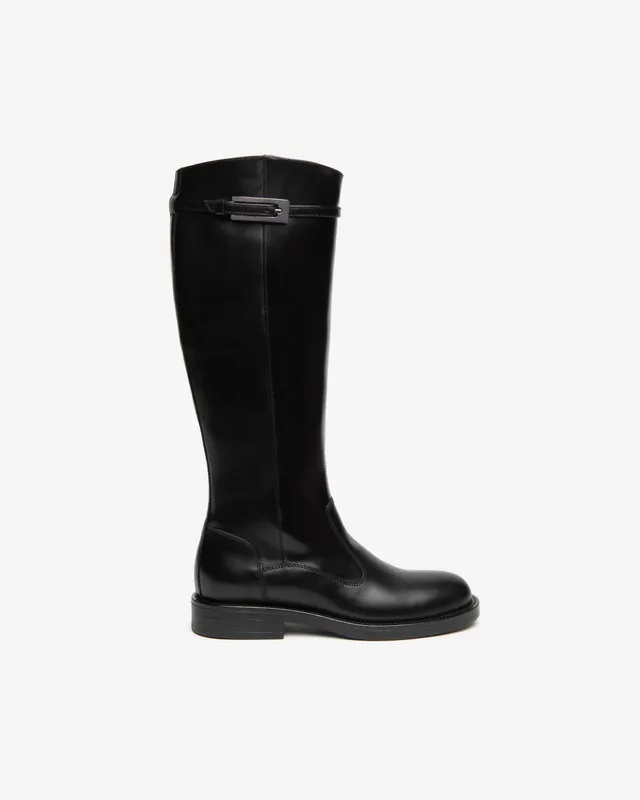 Nero Giardini Boots bottes cuir femme boucle talon bas