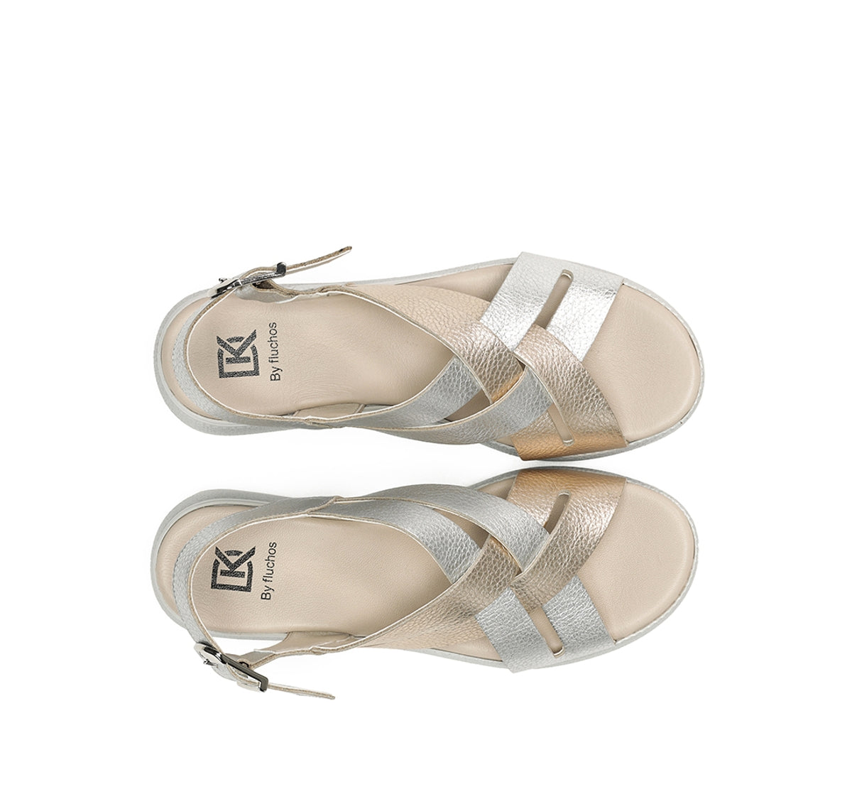 Dorking by Fluchos Ever D9316 sandale argentee femme