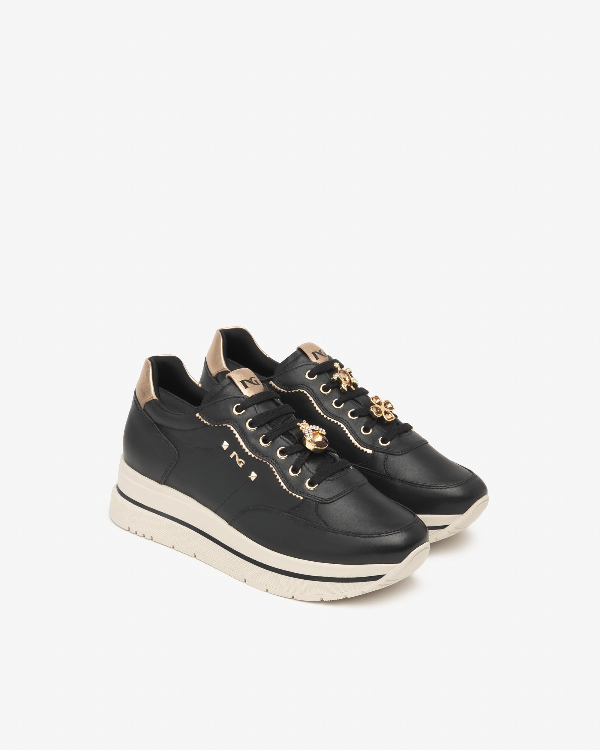 Nero Giardini Sneakers Baskets Cuir Femme Memory