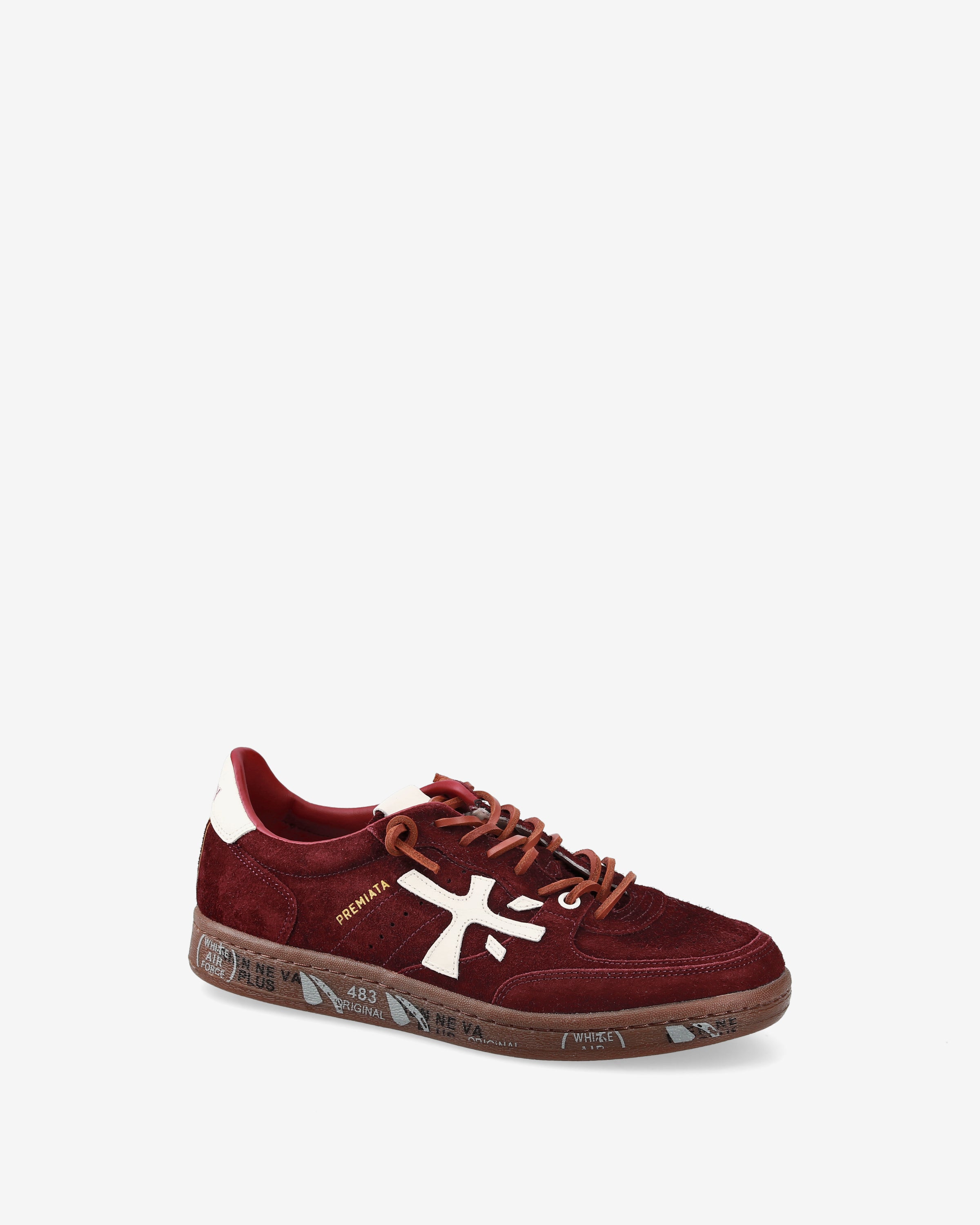 Premiata Bskt Clayd 7688 baskets femme bordeaux cuir