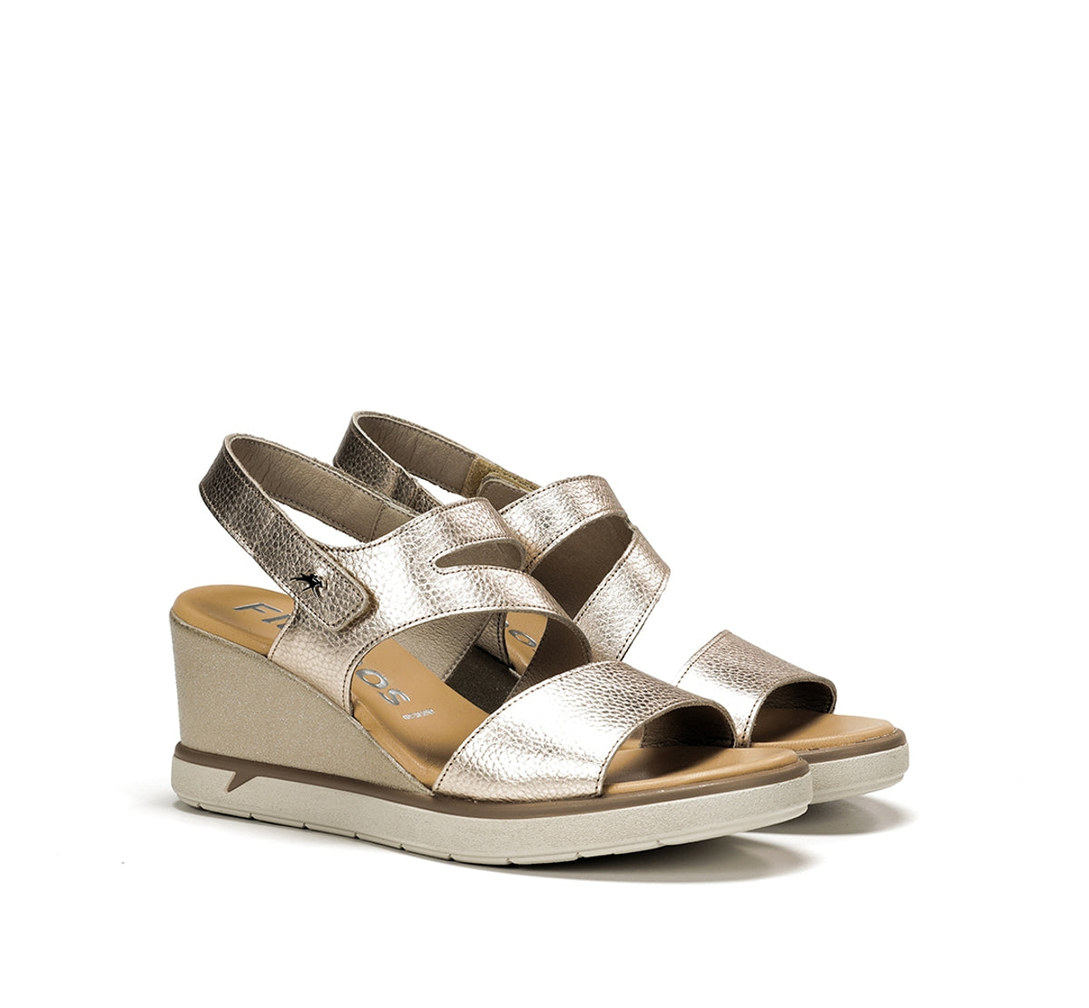 Fluchos Smash F1973 sandales compensées doré femme