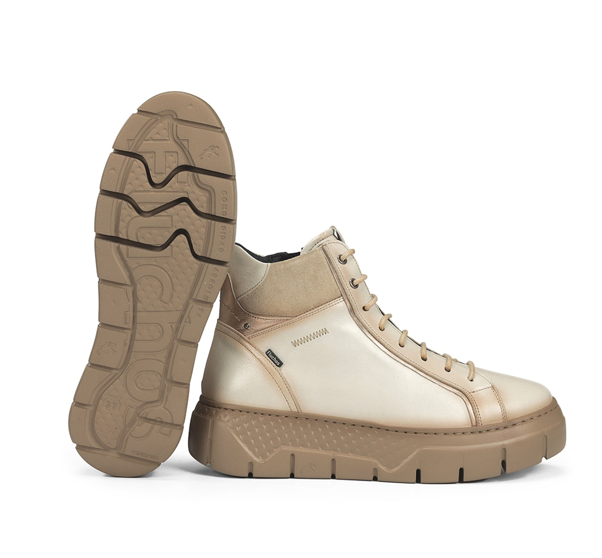 Fluchos Ilia F2304 bottines femme blanc lacets