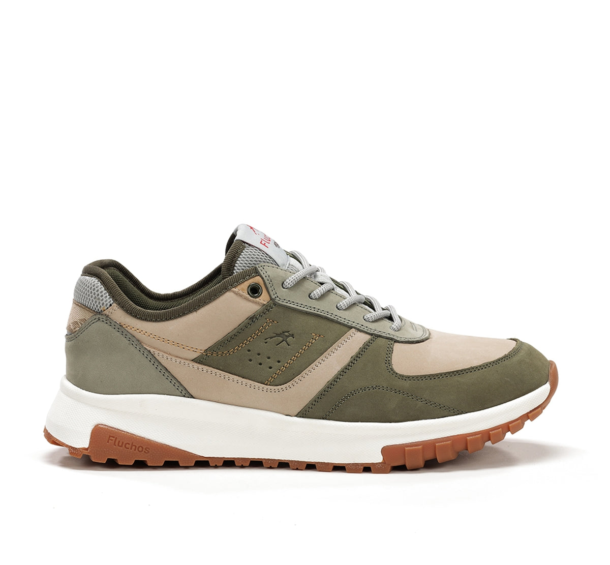 Fluchos Arion F2012 baskets homme vertes confort