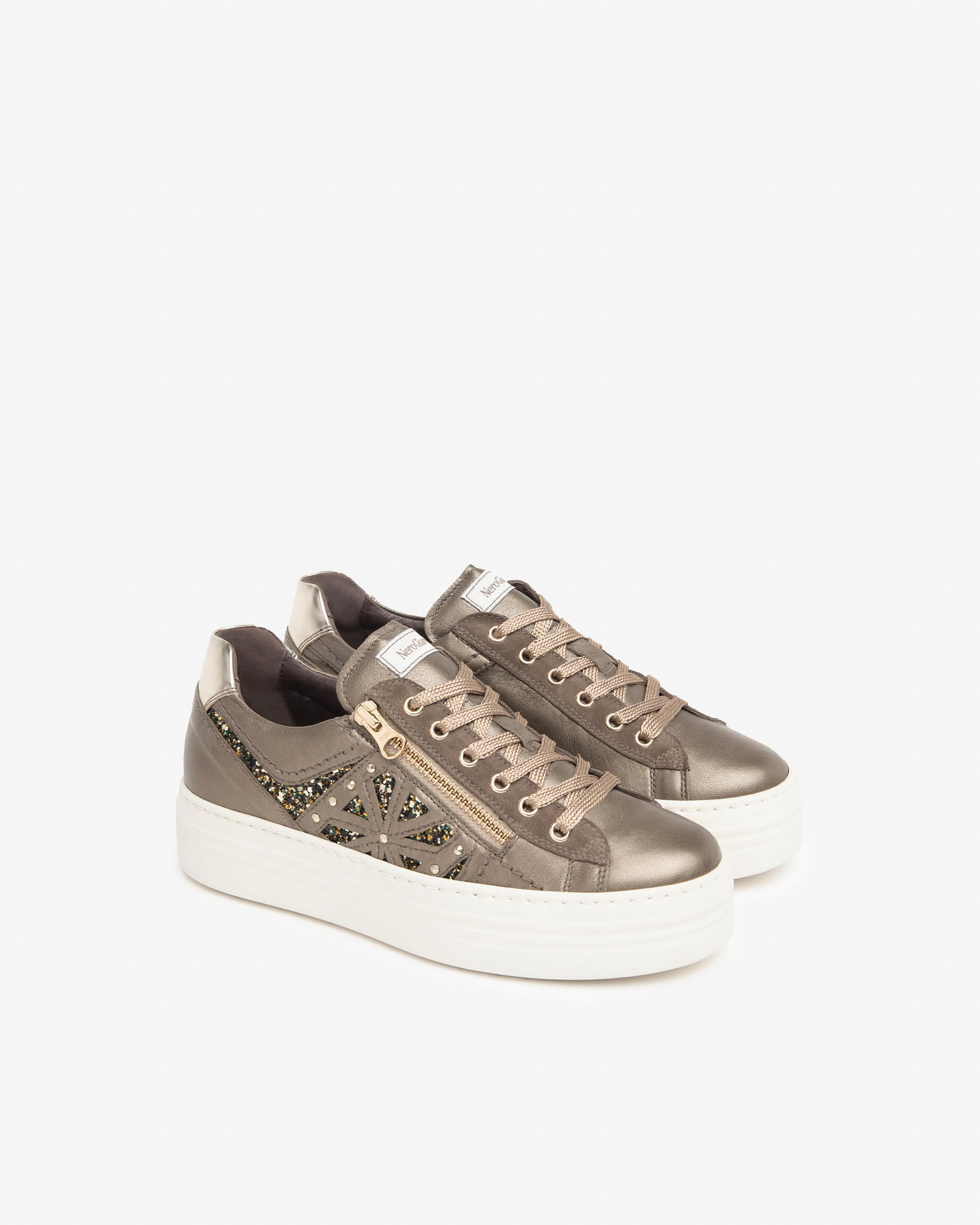 Nero Giardini Sneakers cuir daim tissu femme hiver