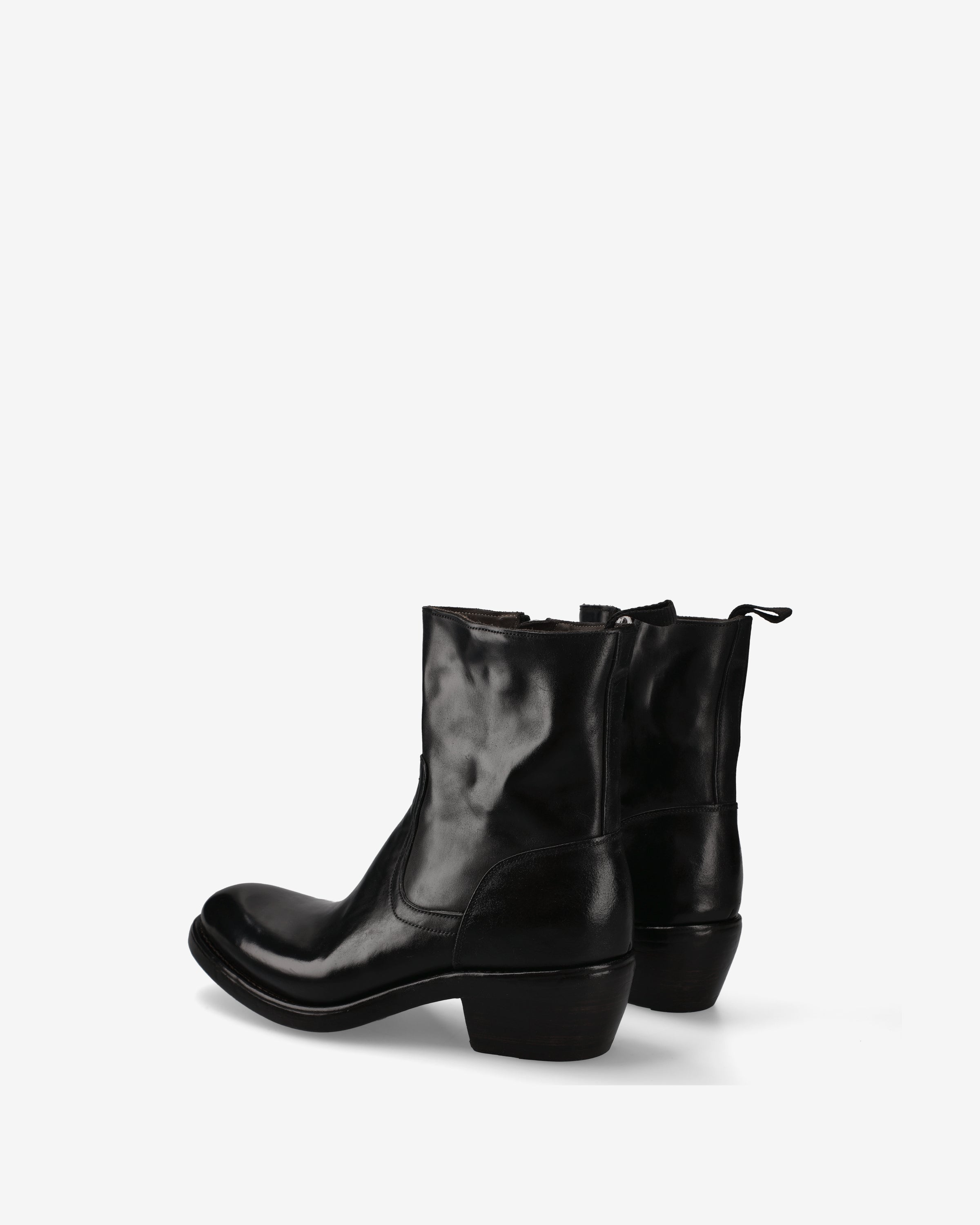 Premiata Boots santiags cuir noir texan homme