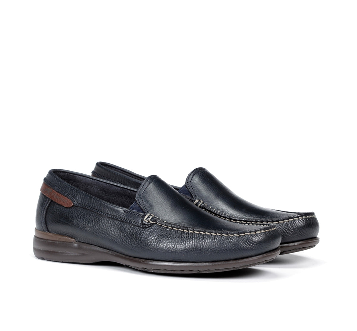 Fluchos Orion 8682 mocassin homme bleu cuir