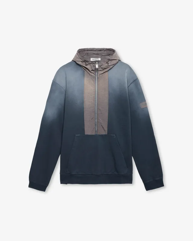 Premiata Sweatshirts sweat capuche homme bleu dip dye