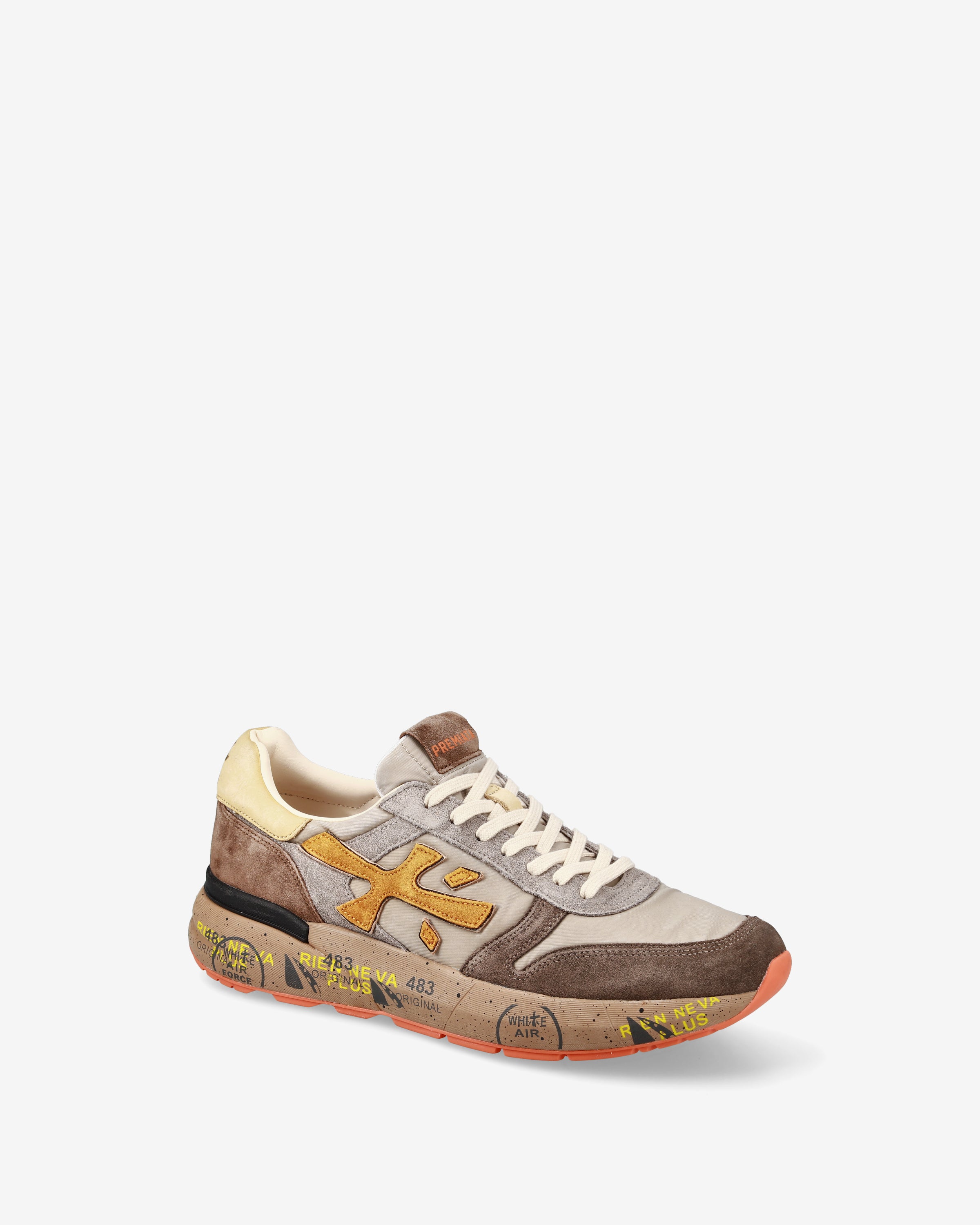 Premiata Mick 7866 Sneakers Taupe Ivoire Daim