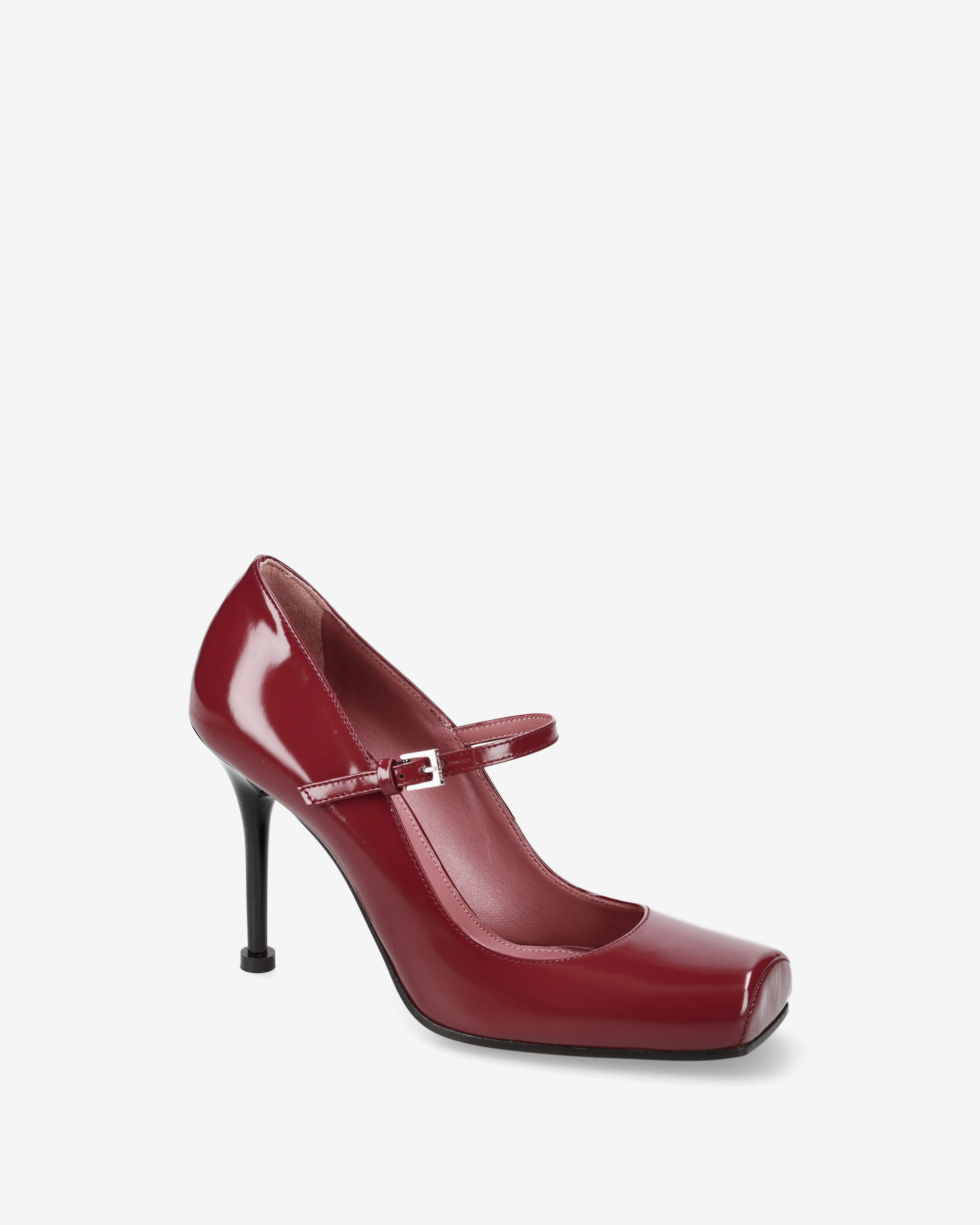 Premiata Mary Jane escarpins vernis bordeaux talon 10 cm