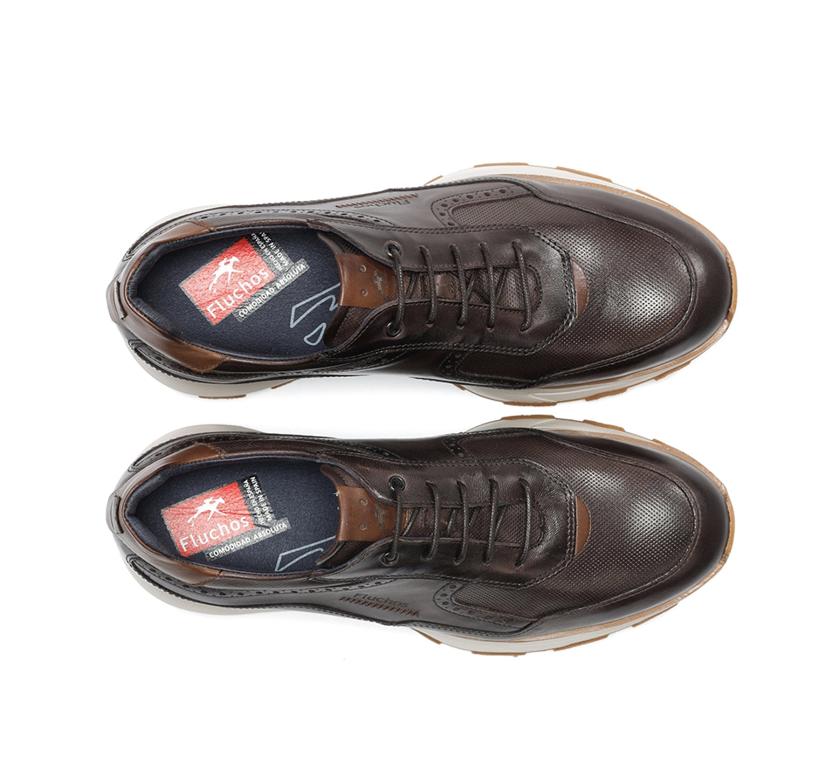 Fluchos Walter F2082 Baskets Homme Marron Confort