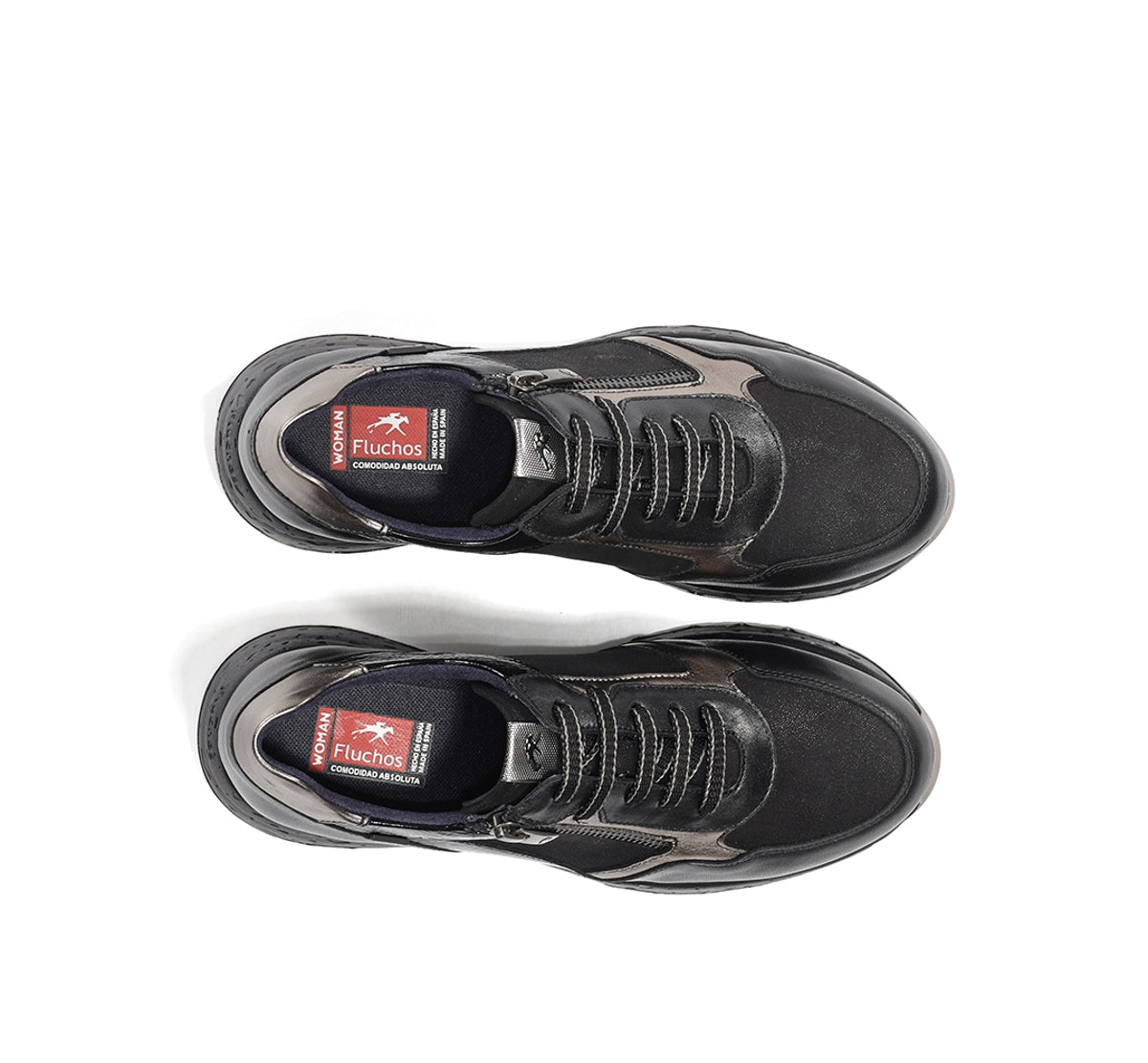 Fluchos Deportivos Nexus F2308 baskets femme noires cuir