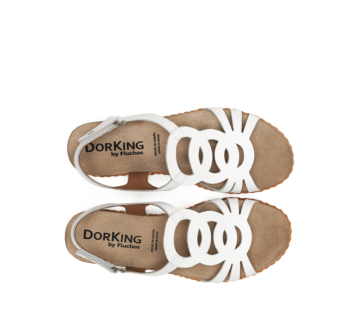 Dorking Sport D9322 sandales blanc femme velcro