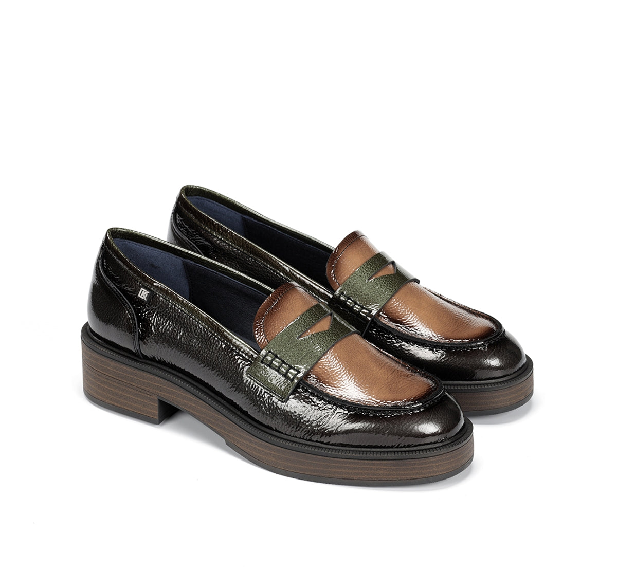 Dorking by Fluchos Idaly D9380 mocassin femme gris bureau