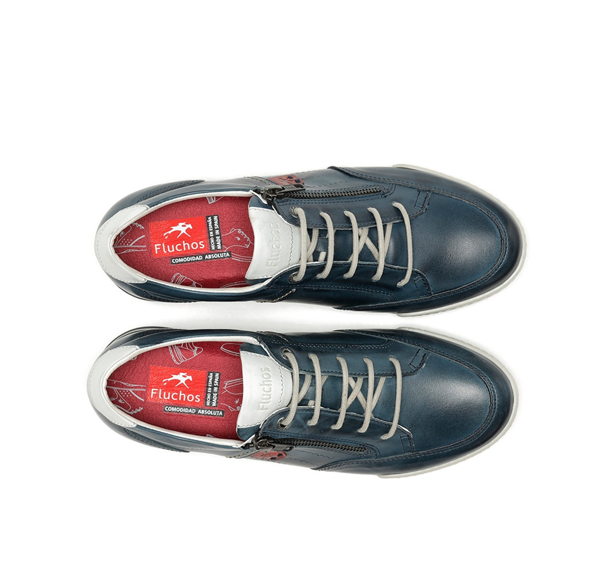 Fluchos Etna F0148 chaussure homme bleue cuir