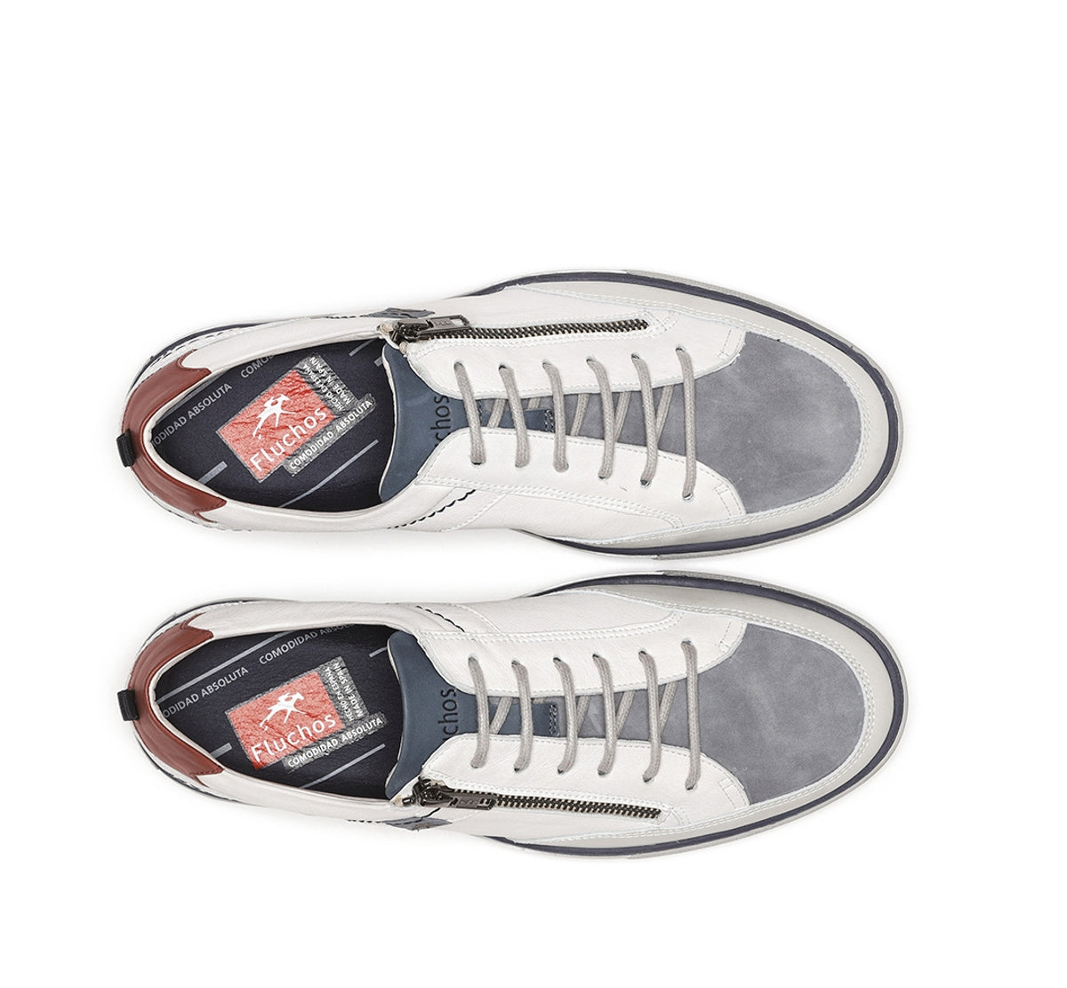 Fluchos Quebec 9376 chaussure homme blanche sport