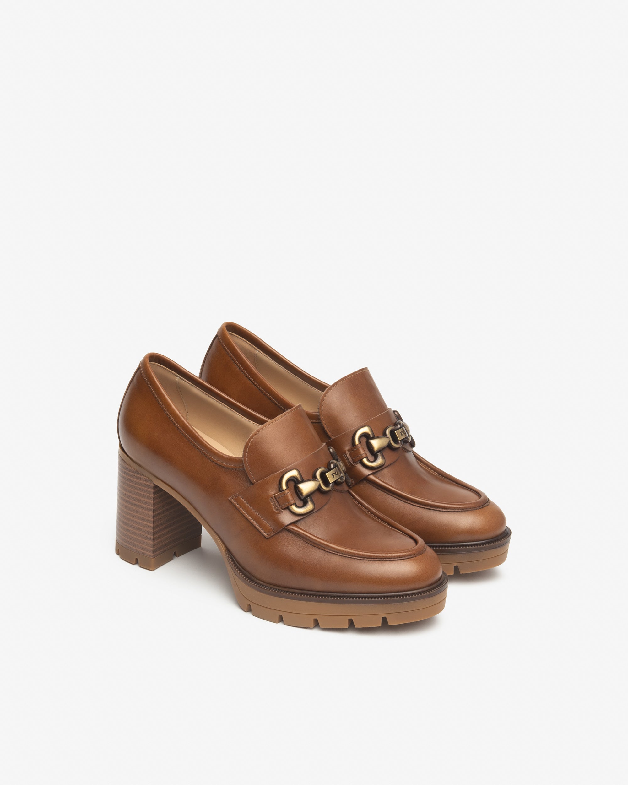 Nero Giardini Loafers mocassins cuir femme automne hiver