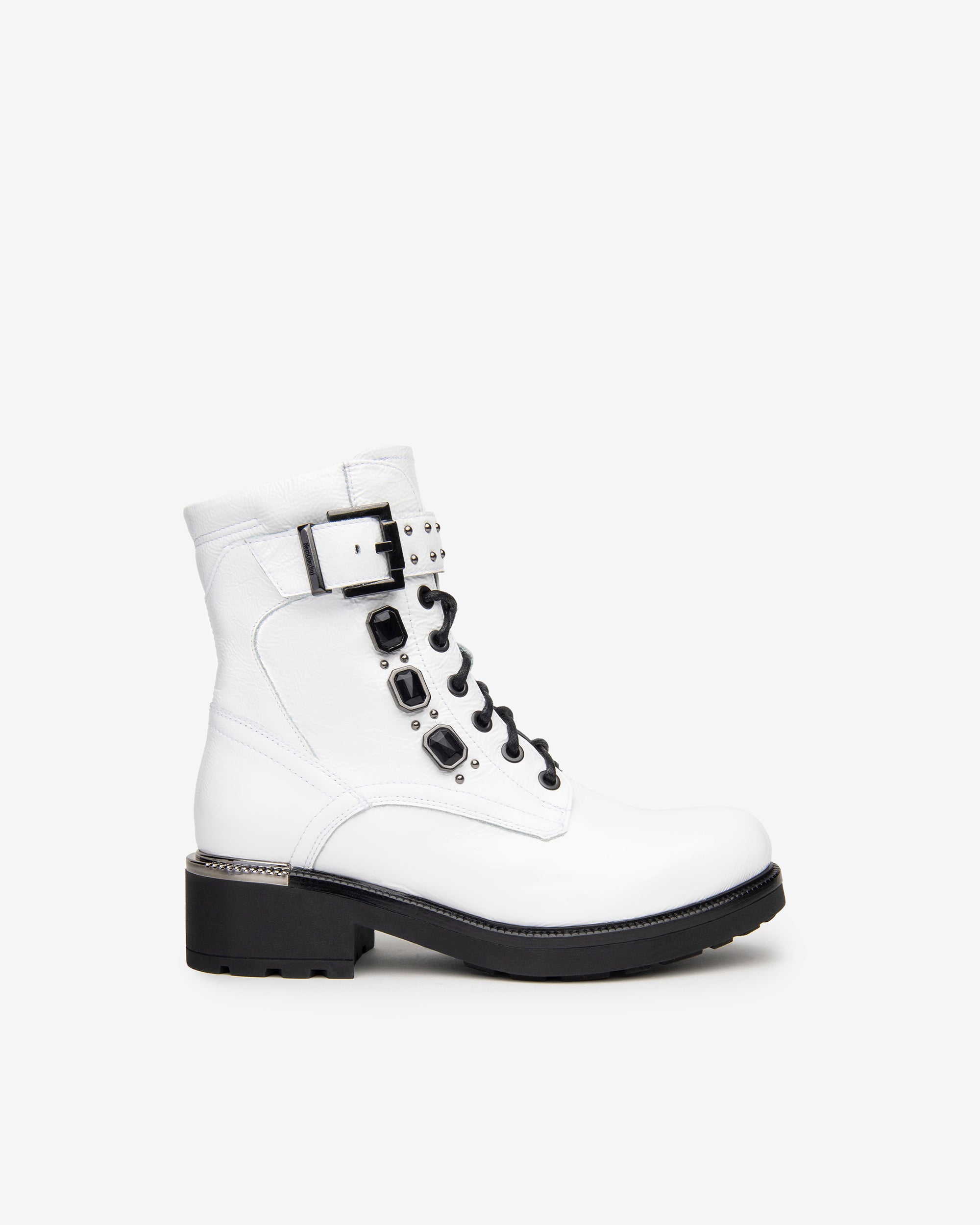 Nero Giardini Combat Boots rangers femme vernis