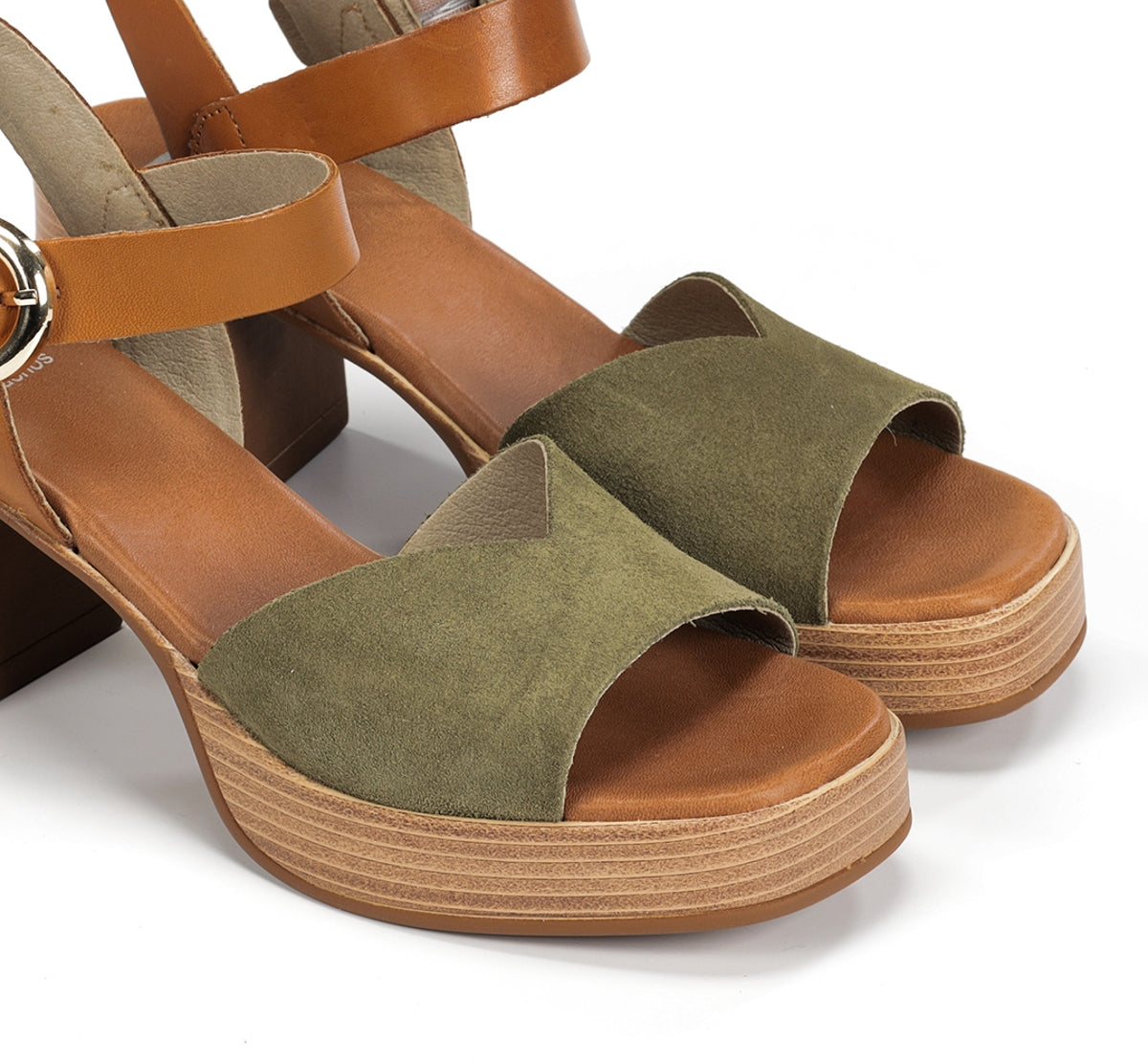 Dorking Diamond D9287 Sandale Verte Femme Talon