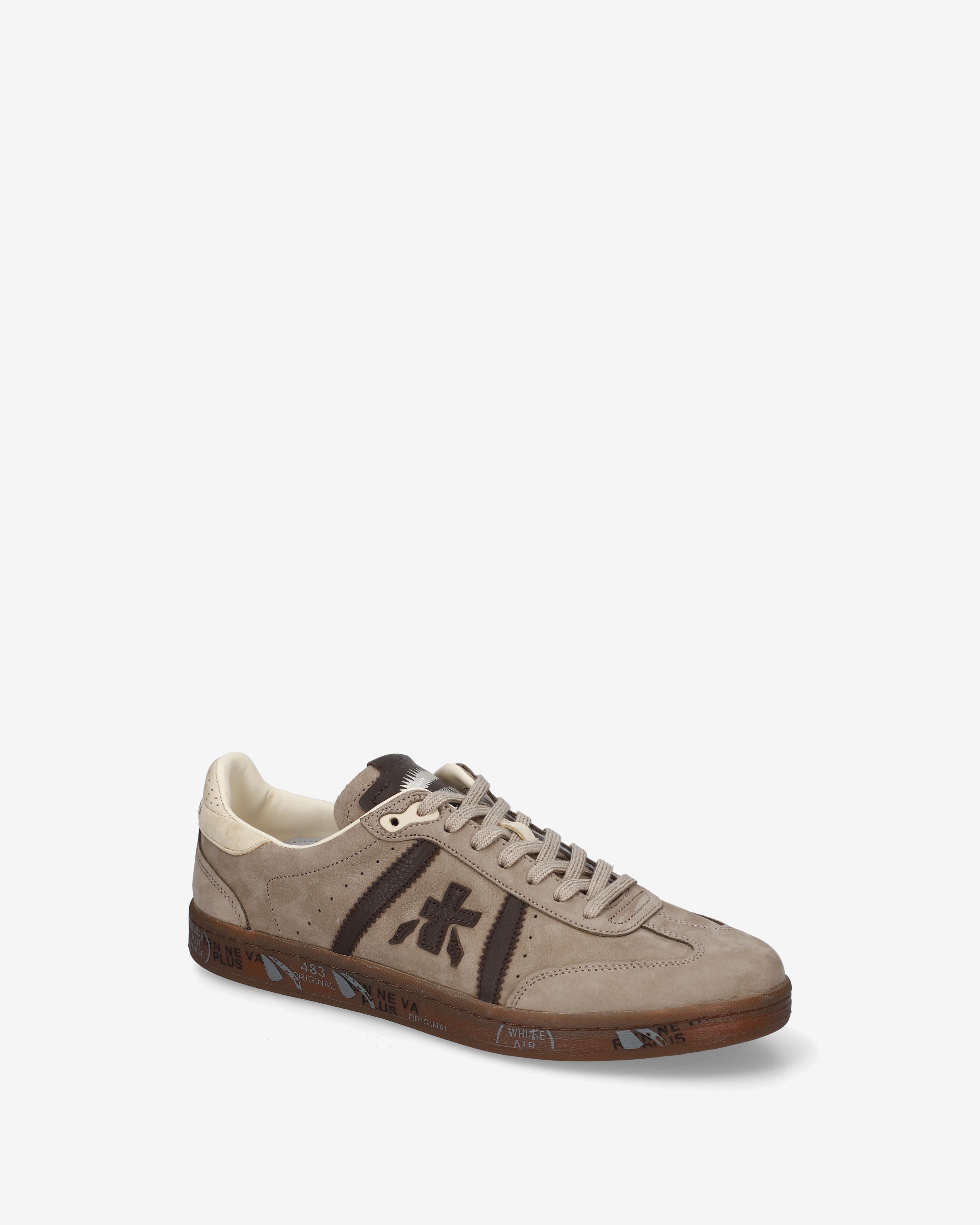 Premiata Bonnie 8593 sneakers homme daim taupe