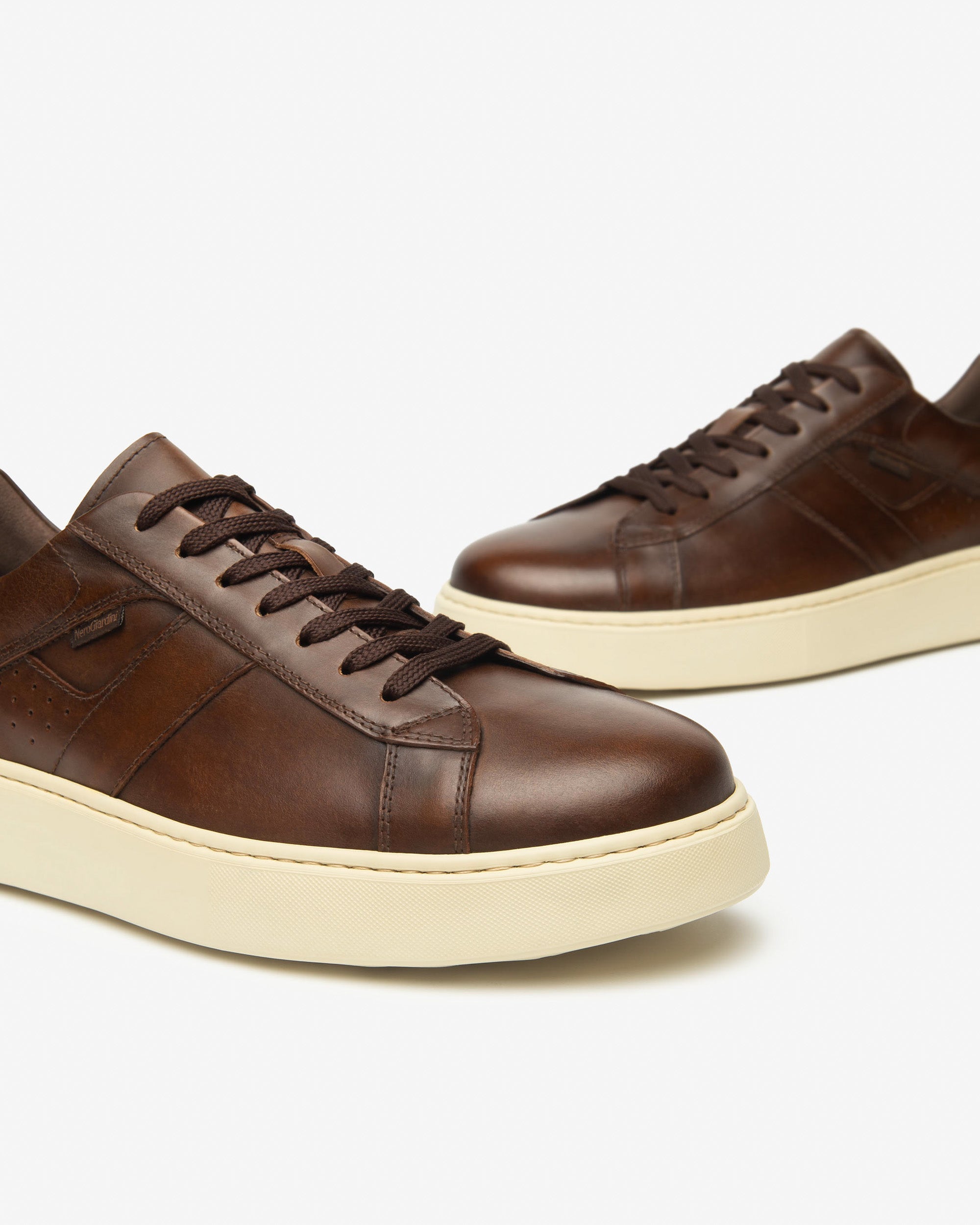Nero Giardini Sneakers baskets cuir homme hiver