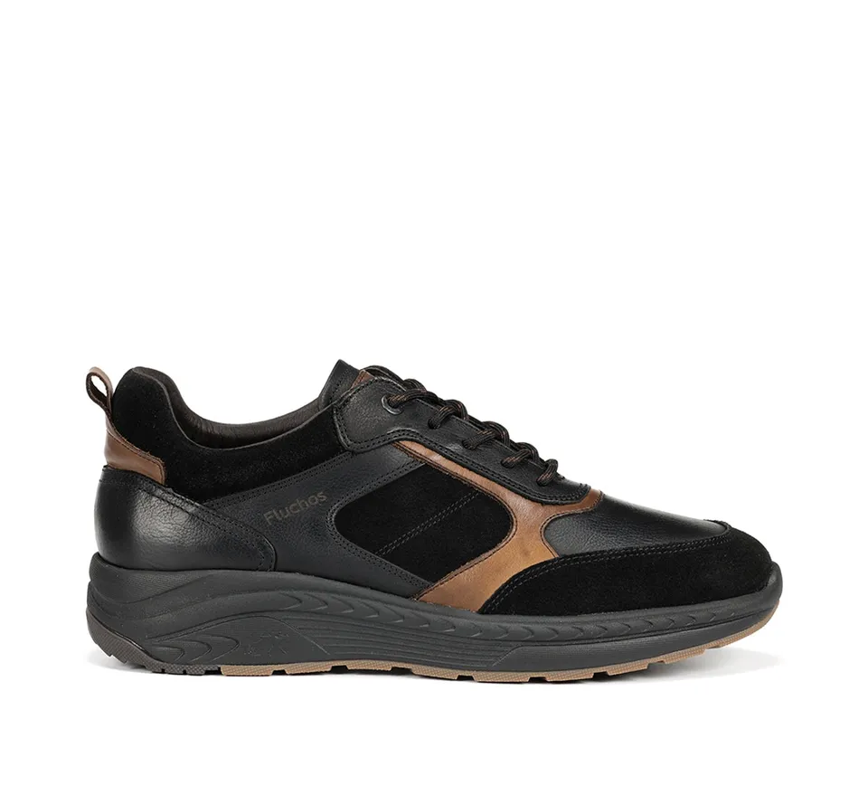 Fluchos Ryder F2289 baskets homme noires cuir