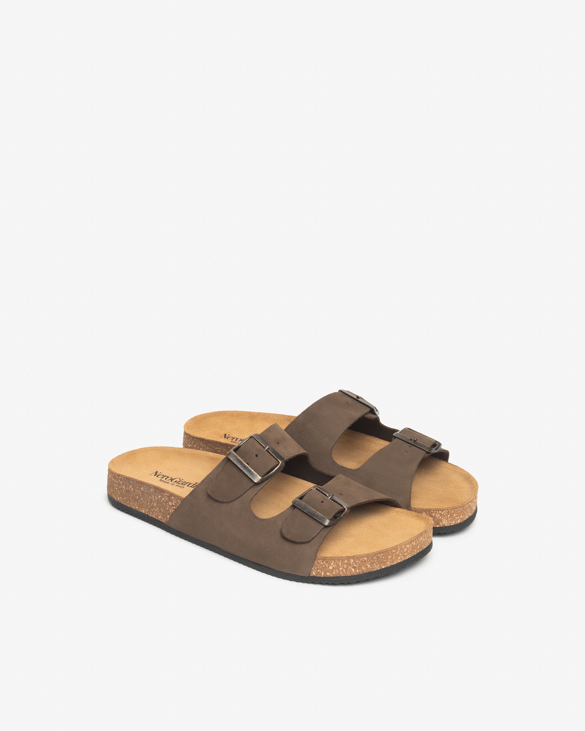 Nero Giardini Slippers claquettes cuir homme 43