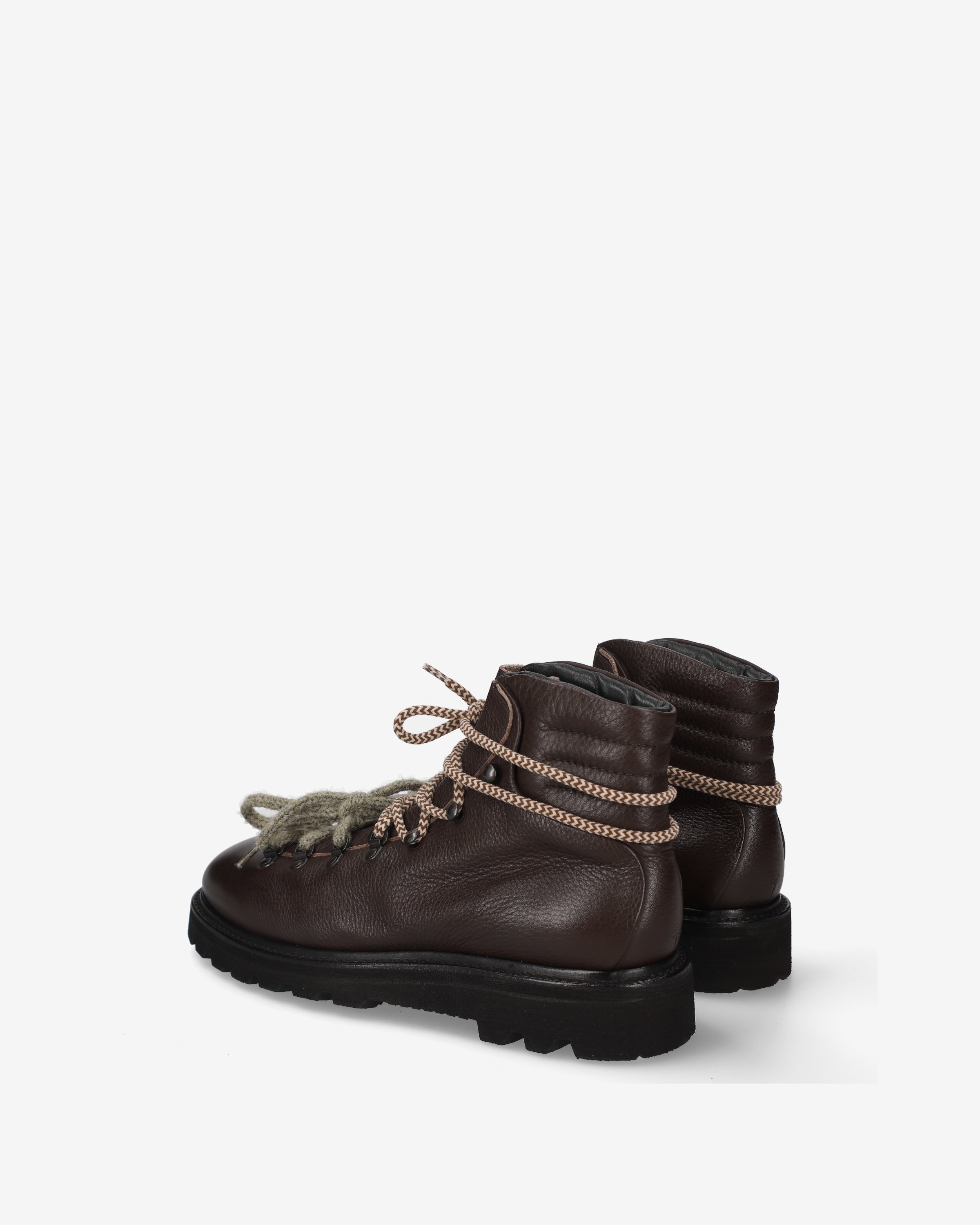Premiata Boots bottines cuir marron Vibram