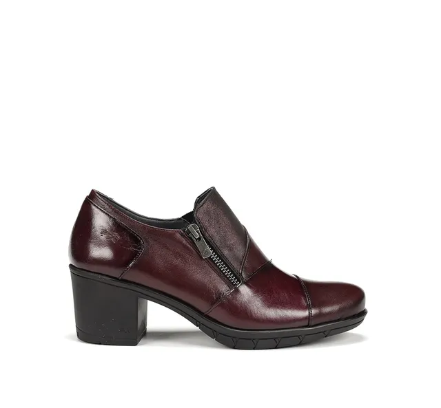 Fluchos Slip On Nydia F1802 mocassins bordeaux femme cuir