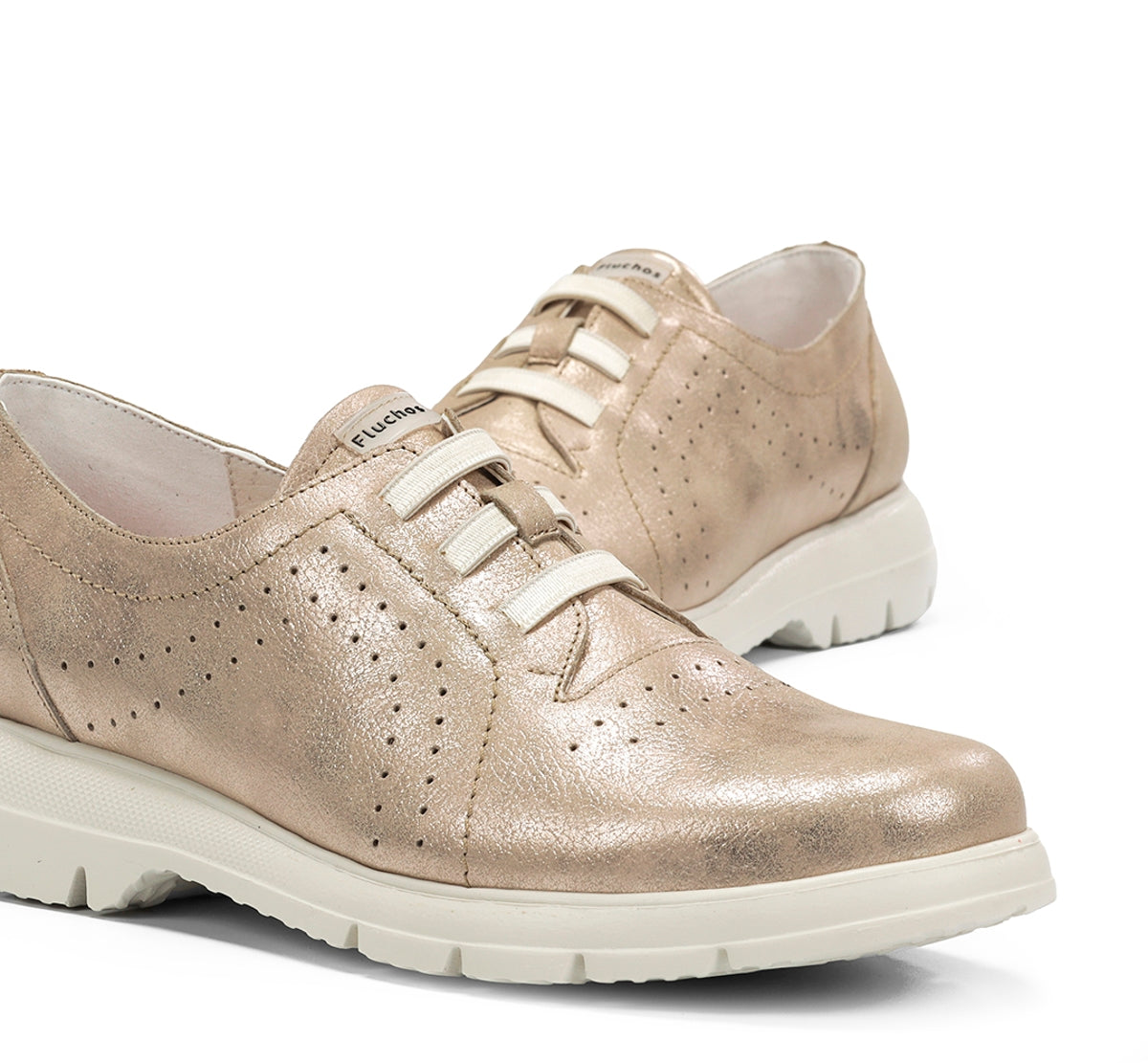 Fluchos Zapatos Gladis F2202 Mocassin Doré Femme