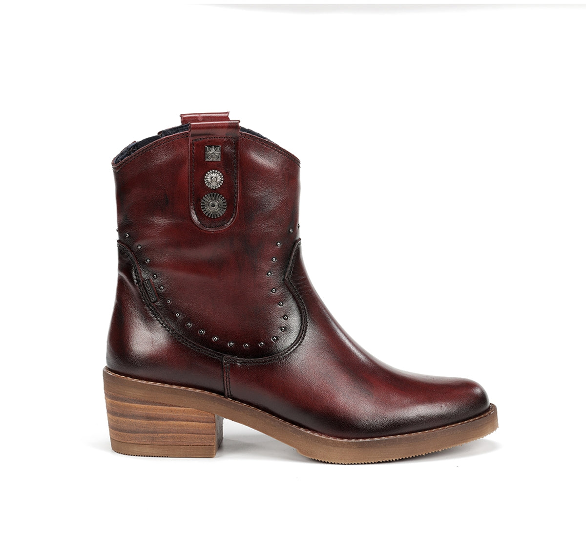 Fluchos Dorking Layla D9549 bottine bordeaux talon bas