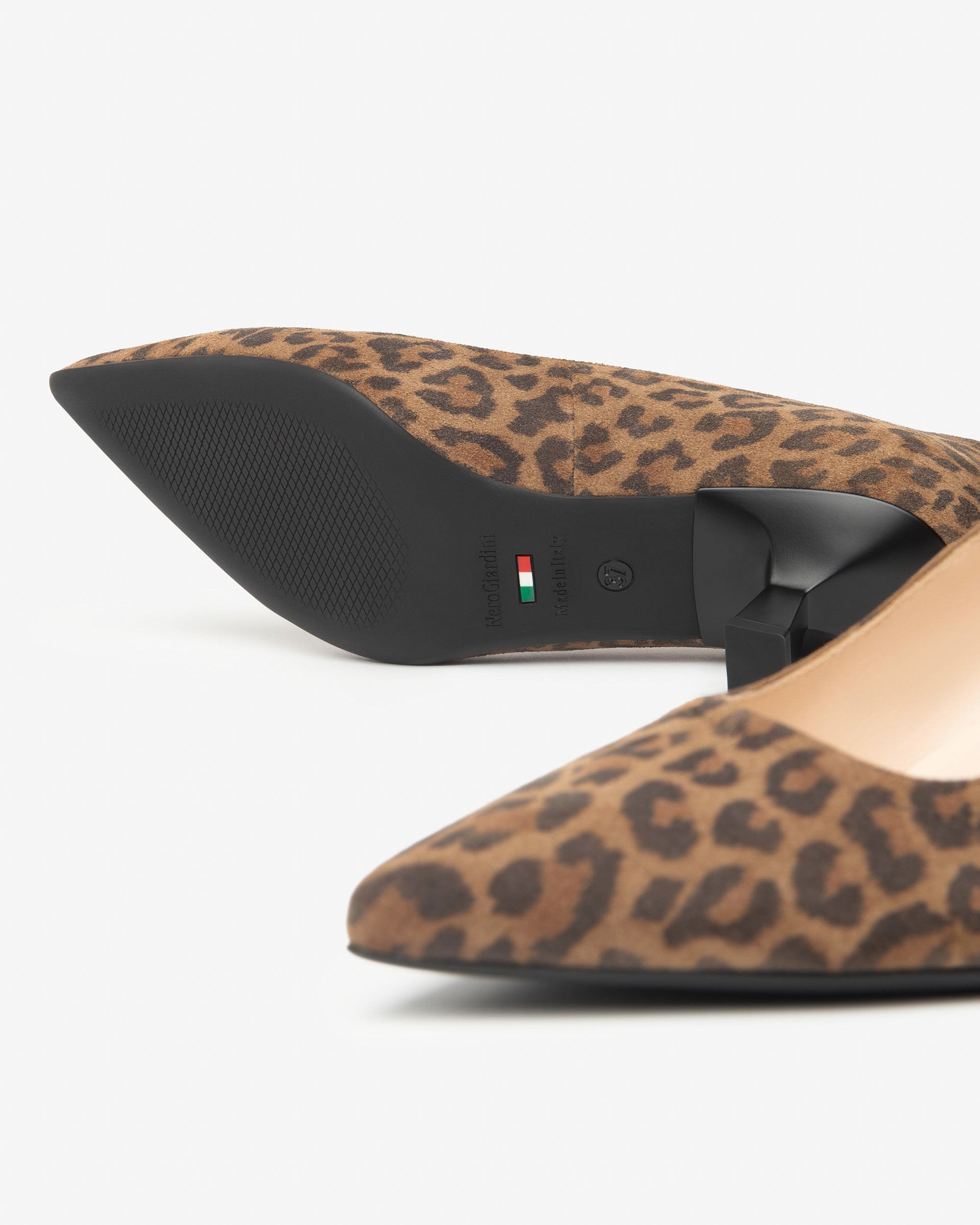 Nero Giardini Décolleté Escarpins Femme Daim Léopard 37