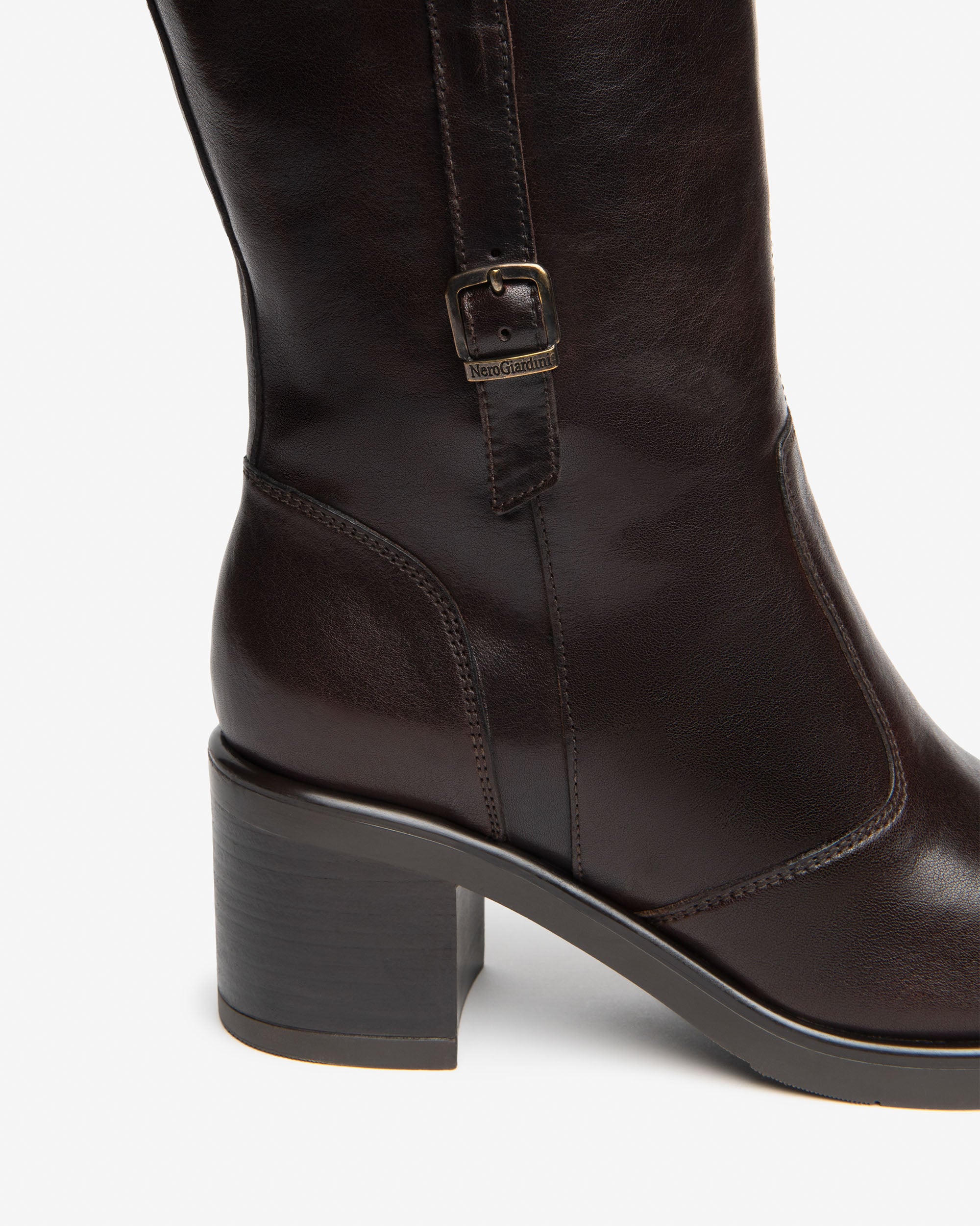 Nero Giardini Boots bottes cuir femme talon 65 mm
