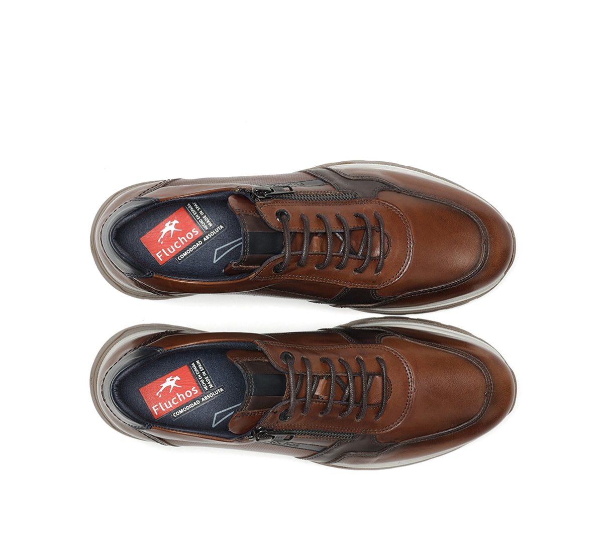 Fluchos Deportivos Louis F1600 baskets homme marron cuir
