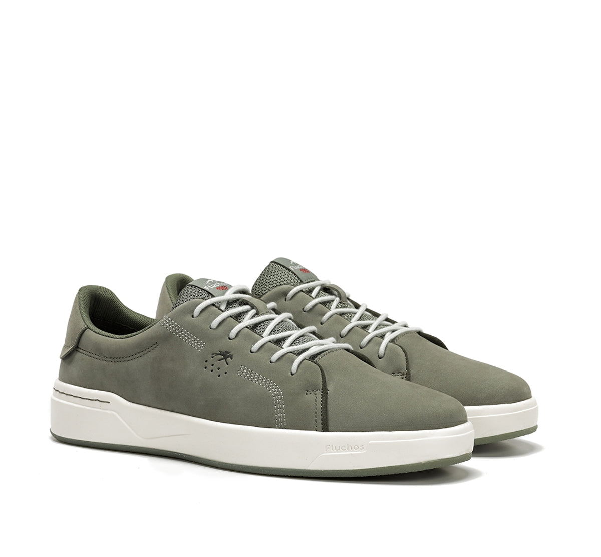 Fluchos Nadal F2377 baskets homme vertes à lacets