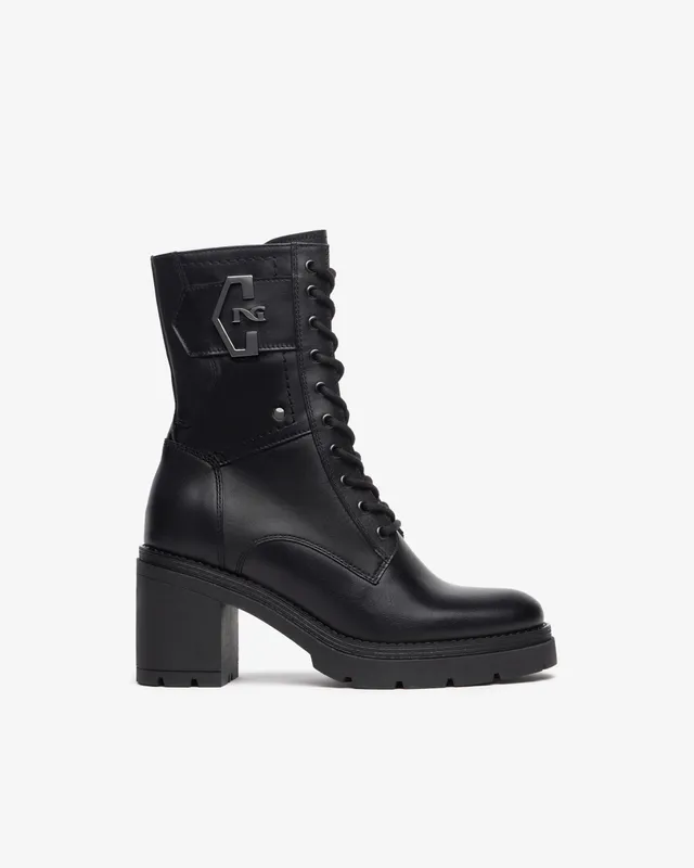 Nero Giardini Combat Boots rangers femme cuir hiver