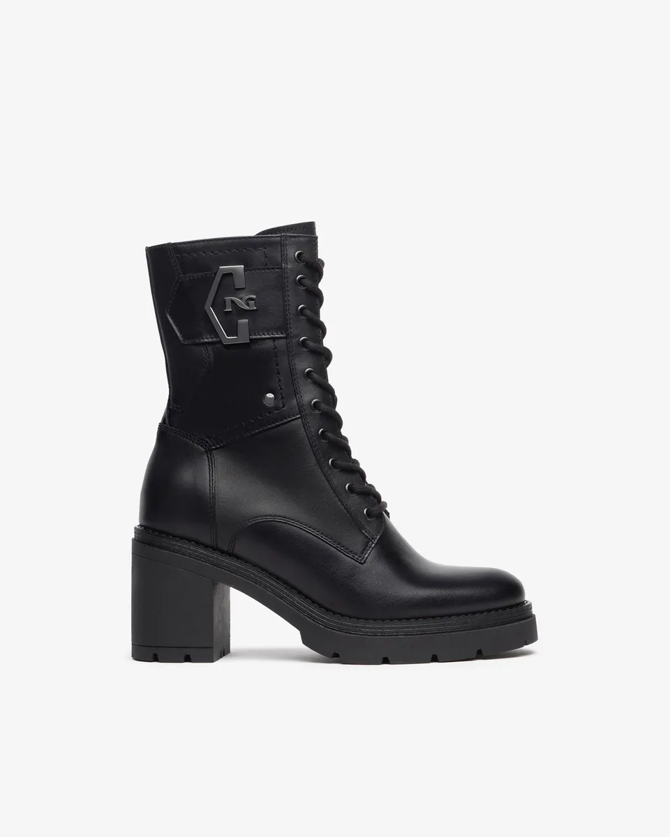 Nero Giardini Combat Boots rangers femme cuir hiver
