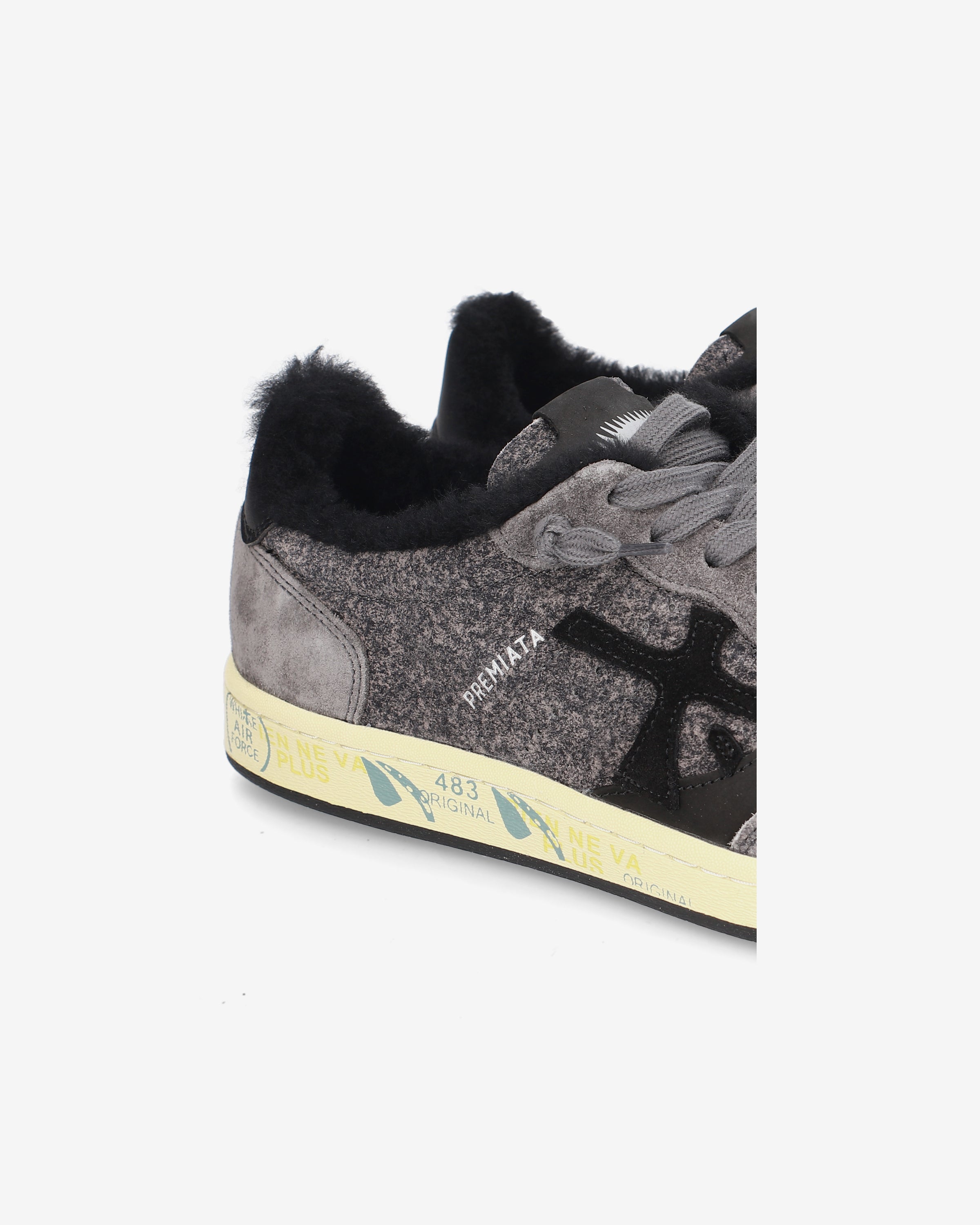 Premiata Bskt Clay 8713M sneakers homme daim gris