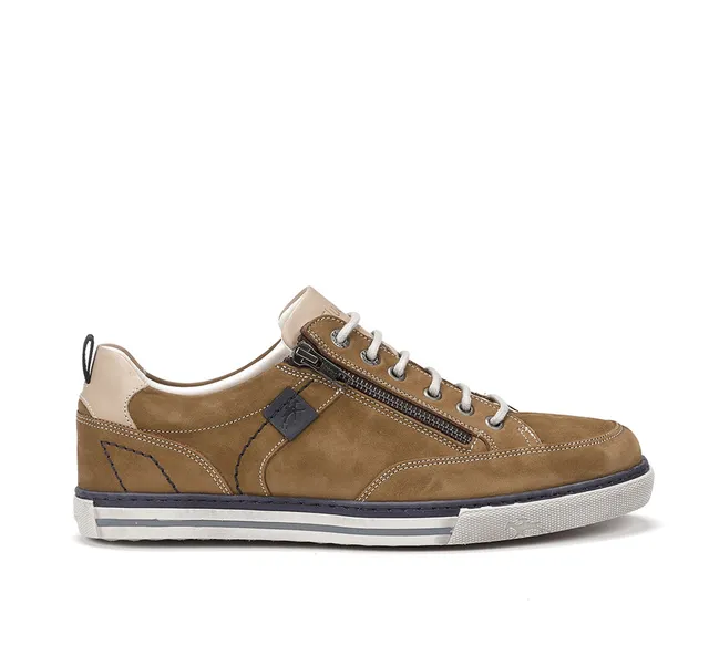 Fluchos Quebec 9376 chaussure sport verte homme cuir