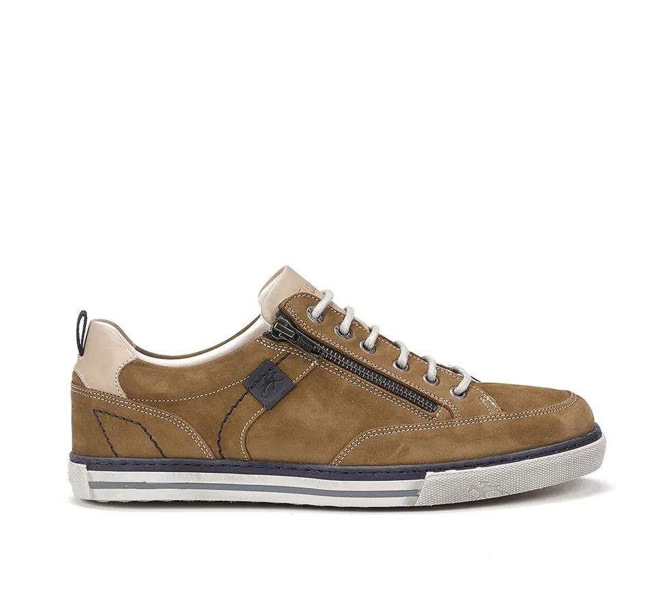 Fluchos Quebec 9376 chaussure sport verte homme cuir