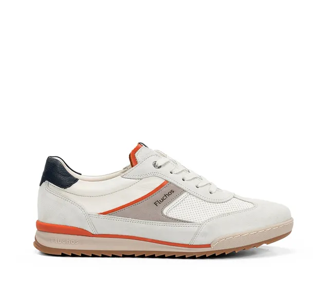 Fluchos Elder F2184 baskets homme blanc confort