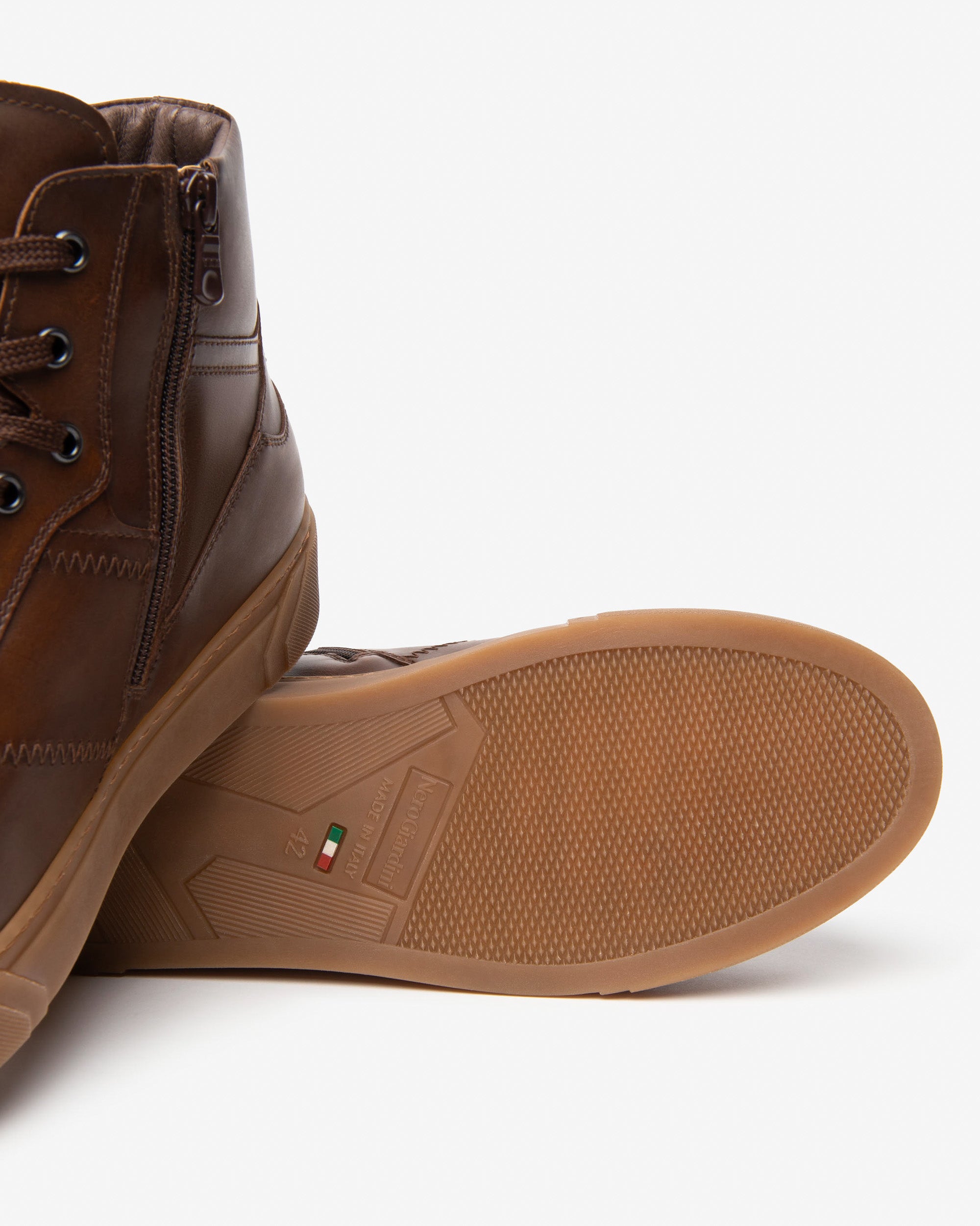 Nero Giardini Sneakers Montantes Cuir Homme Confort