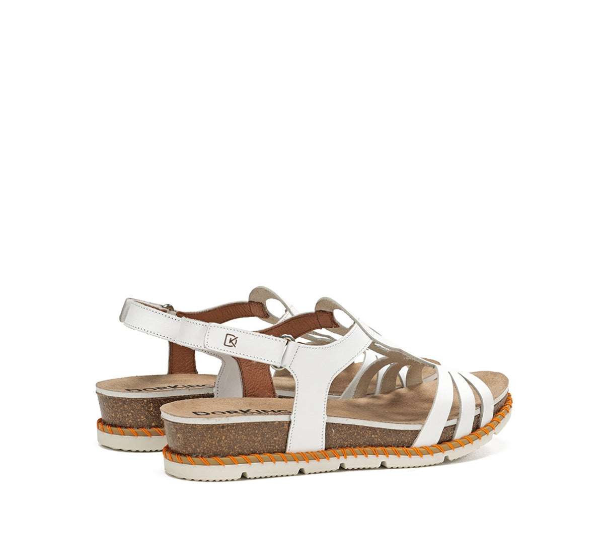 Dorking Sport D9322 sandales blanc femme velcro