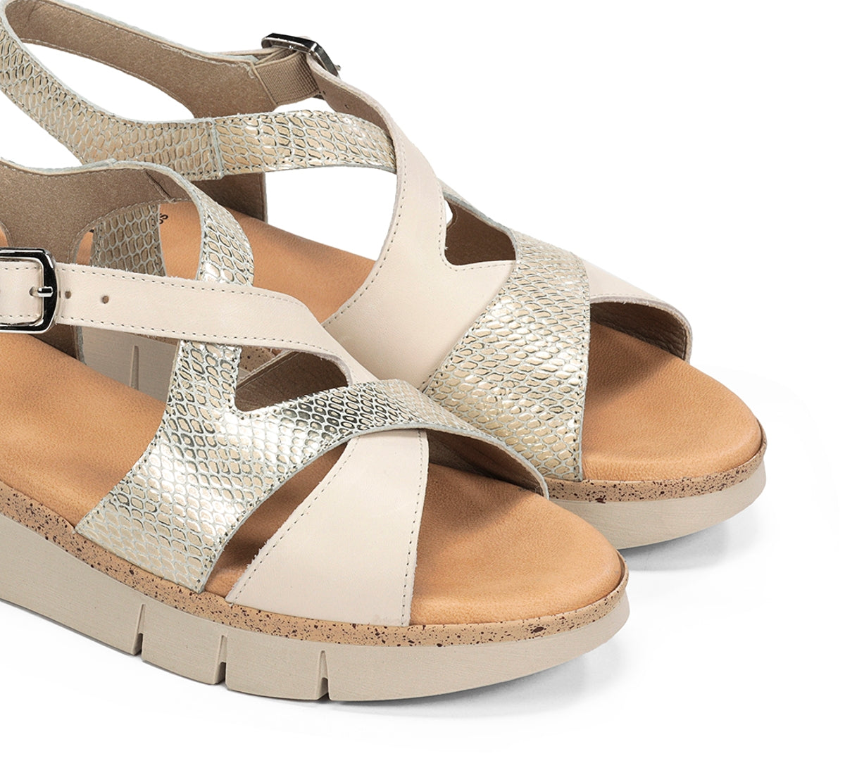 Dorking by Fluchos Klau D9485 sandale blanche femme