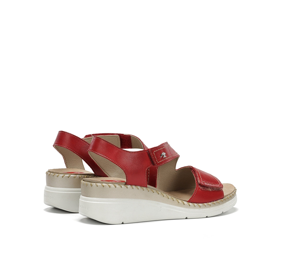 Fluchos Leza F2137 sandales femme rouges cuir