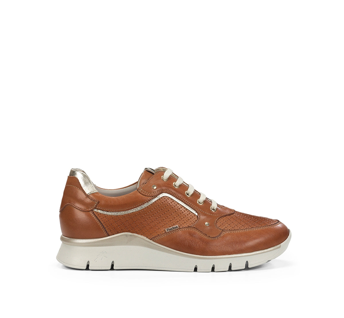 Fluchos Union F2175 baskets femme marron coupe large
