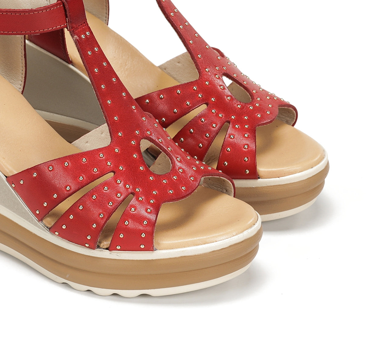Dorking by Fluchos Diane D9701 sandale rouge talon