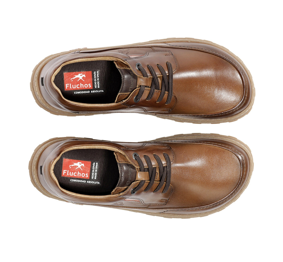 Fluchos Jerry F2504 chaussures homme marron confort large